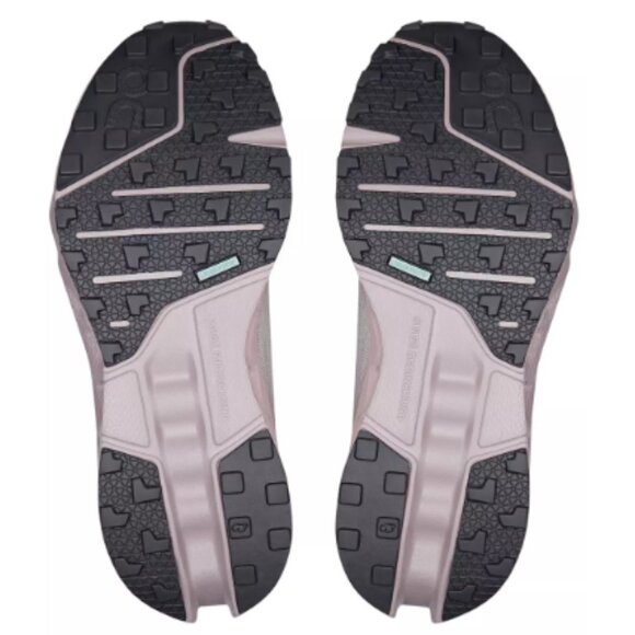 RUNNING SHOES!!! On Women's Cloudsurfer Trail Running Shoes, Mauve/Silver - Picture 3 of 6